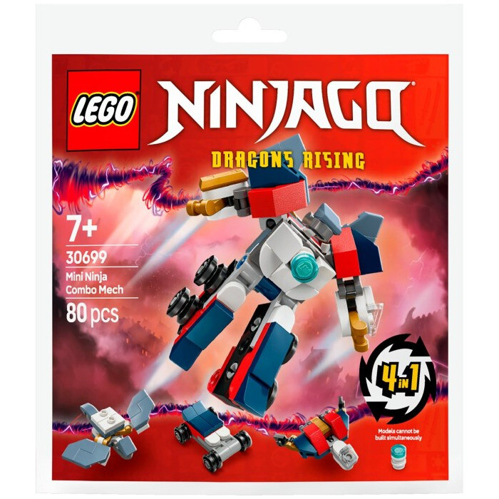 LEGO Ninjago Dragons Rising Mini Ninja Combo Mech Paper Bag