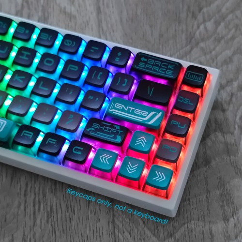 Translucent Dye Sublimation PBT Keycap set PBT for Cherry MX Mechancial Keyboard - Picture 4 of 11