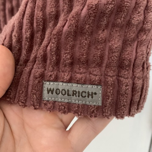 Woolrich Jacket Womens Small Hazelberry Wide Whale Corduroy Full Zip Up Mauve - Picture 3 of 7