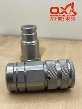 3/8 Body Flat Face Hydraulic Quick Connect Coupler Set With 3/8″ NPT Thread