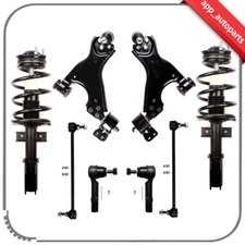 Front Struts Lower Control Arms Tie Rod Assembly Kit For BUICK ENCLAVE 2008-2016