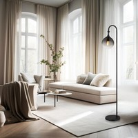 Stehlampe Stehleuchte Beistellleuchte Glas Beweglich Biglight