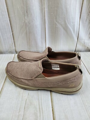 Skechers Expected Gomel Slip On Loafer Men 13 Shoes Brown Comfort Relaxed Fit