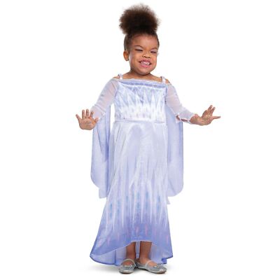 Offizielles Disney Elsa Schneekönigin Kostüm für Kinder Mädchen Frozen 2 adaptives Kostüm