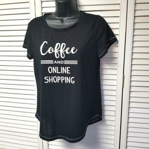 Coffee And Online Shopping Secret Treasures Women S T Shirt Small Black Ebay