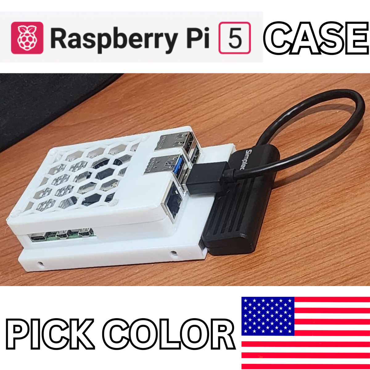 Raspberrypi5 8G＋ケース、クーラー、HAT、電源セット GeeekPi