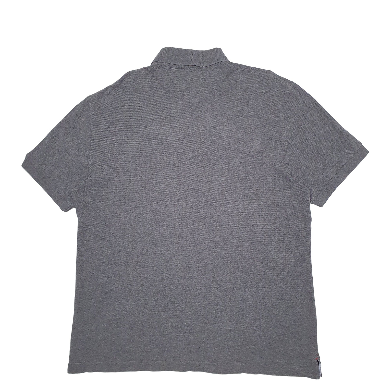 TOMMY HILFIGER Grey Polo Shirt Short Sleeve Cotton Mens XL image 2