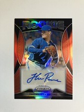 2019 Panini Prizm Thomas Pannone Blue Jays Rookie Red Prizm Autograph