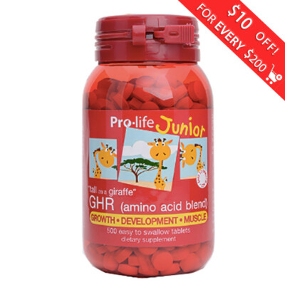 Pro-Life Junior GHR (Amino Acid Balance) 500 Tablets For Growth Of Children