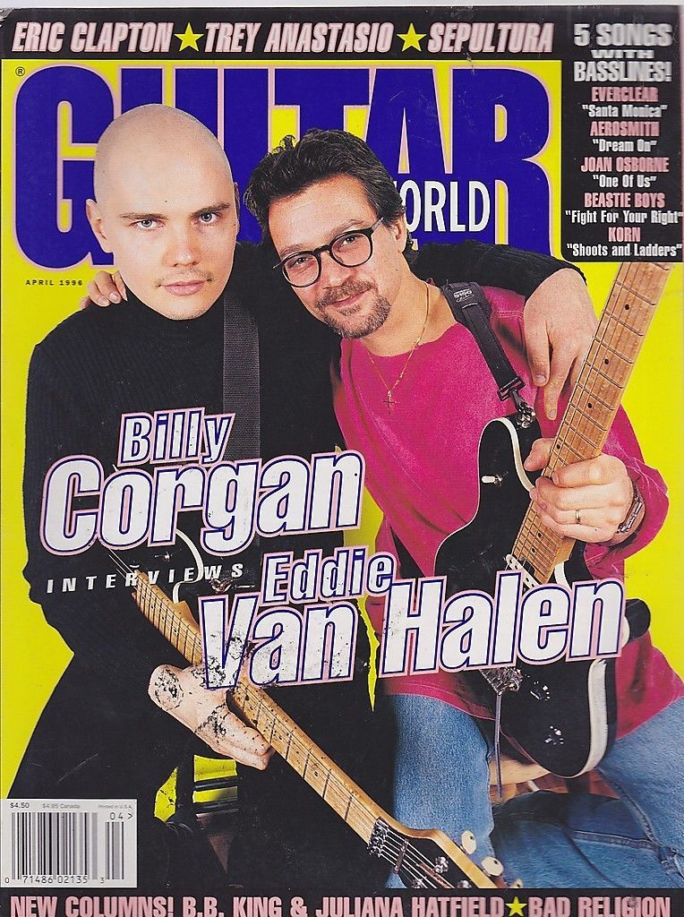 Guitar World April 1996 - BILLY CORGAN INTERVIEWS EDDIE VAN HALEN