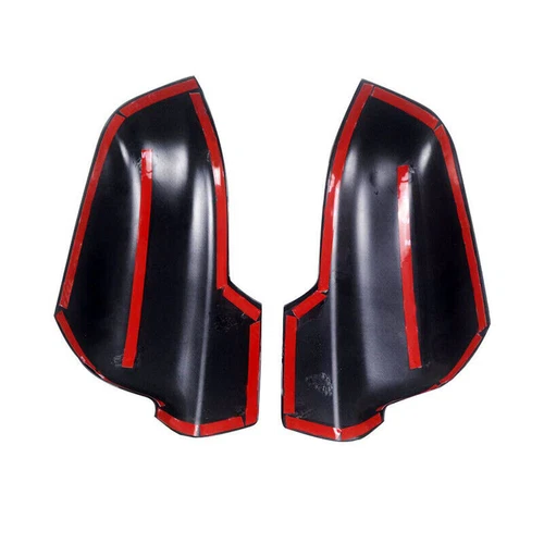 Gloss Black Mirror Cover Caps W/Turn Signal Hole For 2019-2023 Dodge Ram 1500 - Picture 8 of 8