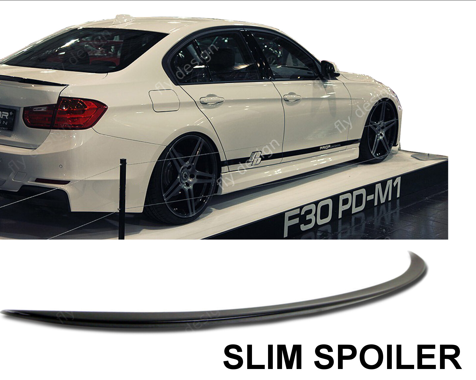 Rear lip suitable for BMW 316 320 318 320 330 335 340, rear spoiler lip wing S
