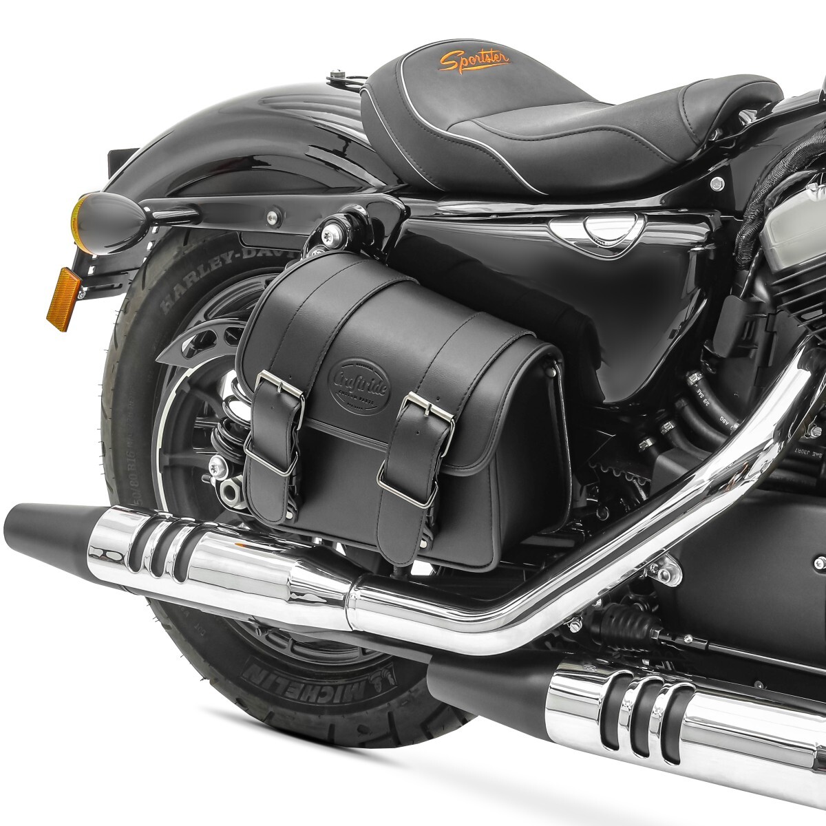 Side Bag Montana Daelim VT 125/ Evolution black right