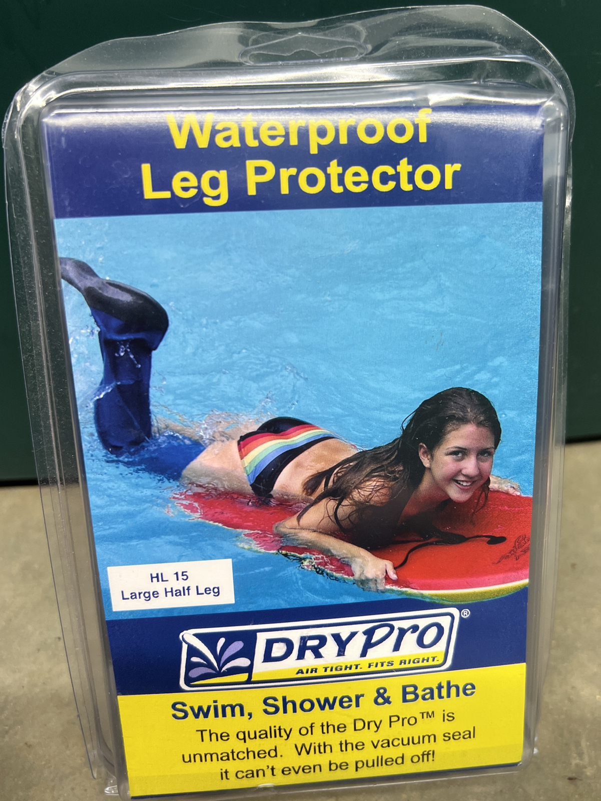 DryPro HL 15 Large Waterproof Half Leg Protector Vacuum Seal Cast Cover New eBay