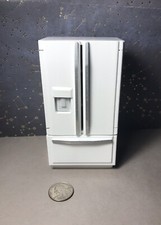 Dollhouse Miniature 1:12 Scale Modern Refrigerator White with Bottom Freezer