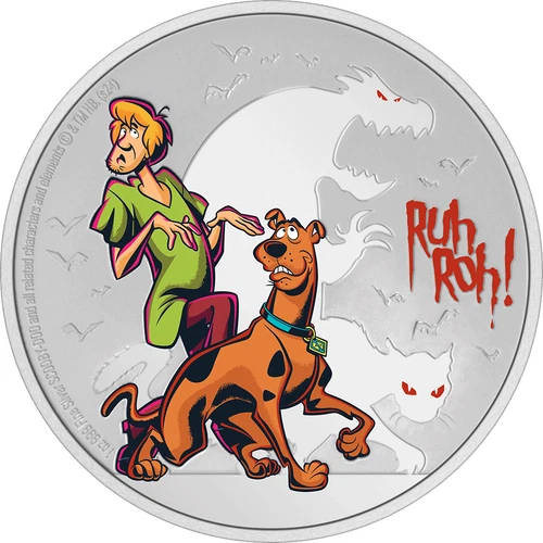 2024 Niue Warner Bros Scooby Do Ruh Roo 1 oz Silver Colorized Proof Coin