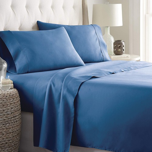 2200TC Hotel Soft 4Pcs Flat Fitted Sheet Set Single/KS/Double/Queen/King/SK Bed - Picture 56 of 67