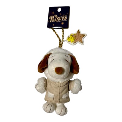 New USJ JAPAN PEANUTS Snoopy Plush Toy Keychain 2024 Winter