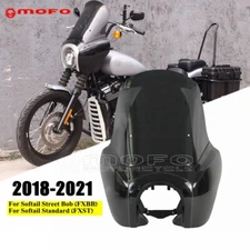 Front Headlight Fairing Windshield For Harley Softail FXST Street Bob FXBB FXLR