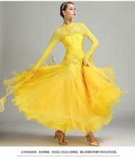 Women Ball Gown Smooth Latin Ballroom Dress Modern Waltz Tango Competition Dance