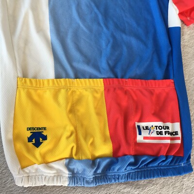 Maillot Cyclisme Vintage Descente Multicolore - Homme Taille M, Le Tour De France
