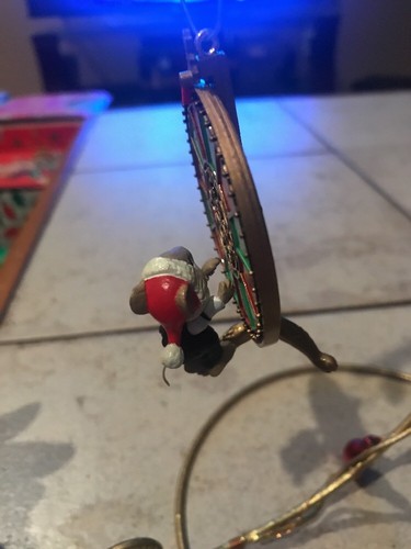 ENESCO CHRISTMAS ORNAMENT:WHEEL MERRY WISHES:CASINO SERIES #5 ROULETTE WHEEL NEW - Picture 2 of 7