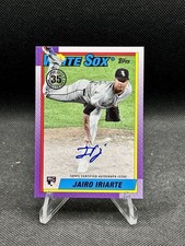2025 Topps Update 1990 Jairo Iriarte RC AUTO #90B2-JI Chicago White Sox