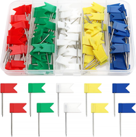 150 StüCke Map Push Pins, Plastik Pinnadeln, Pushpins, Dekorative ReißZwecke, Ma