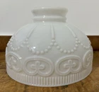 Antique Nulite Embossed Milk Glass Lamp Shade Match-Lite No. 110M Replacement
