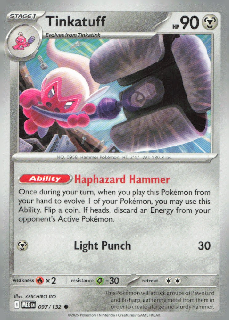 Tinkatuff Common ME01: Mega Evolution 097/132 NM