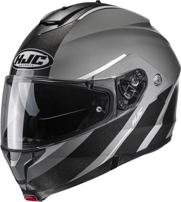 Helm Modular Öffnend Motorrad HJC C91 Tero MC5 Black Nardo Grey