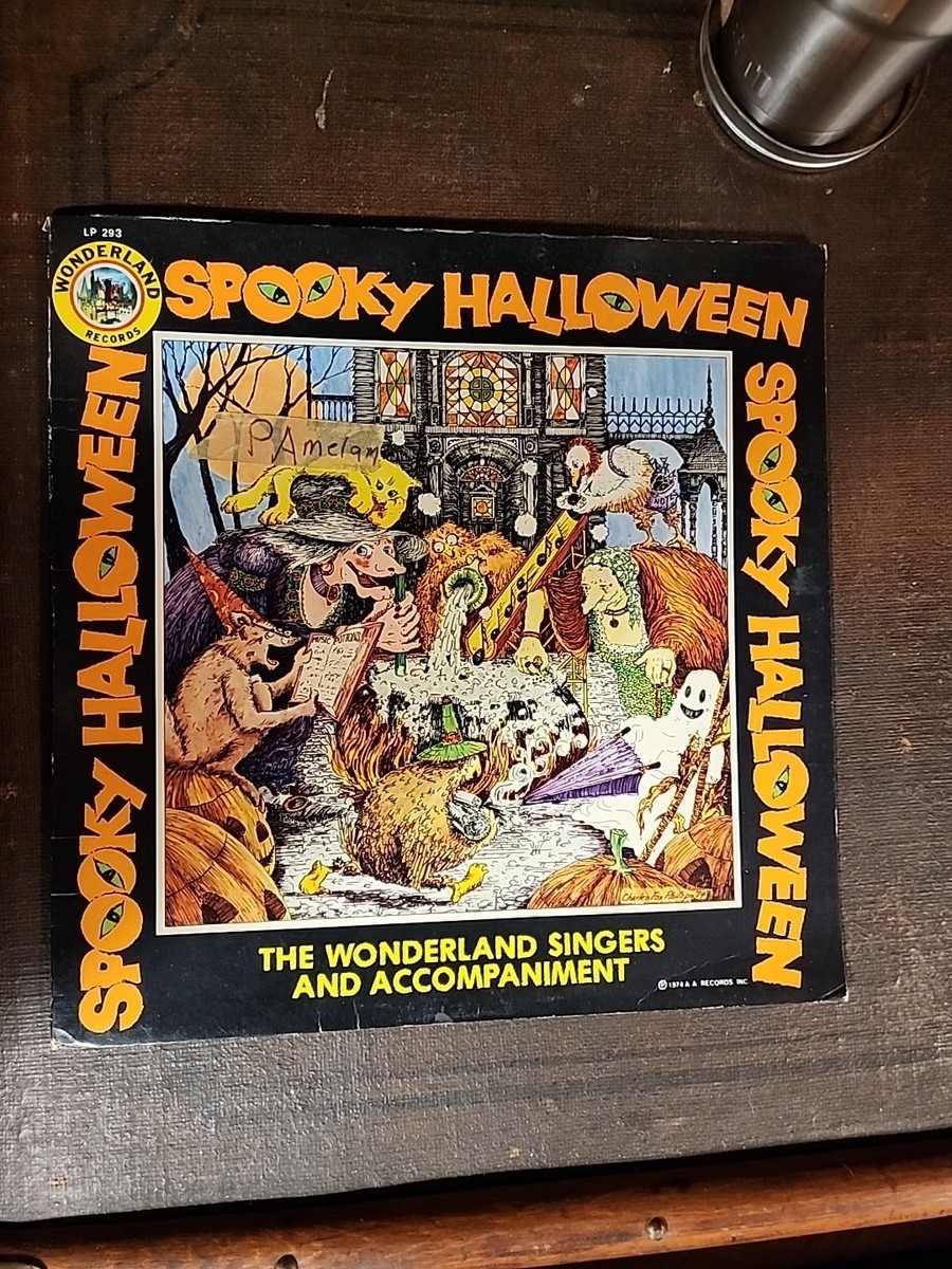 Spooky Halloween Album LP Vinyl WONDERLAND SINGERS A.A. Records LP