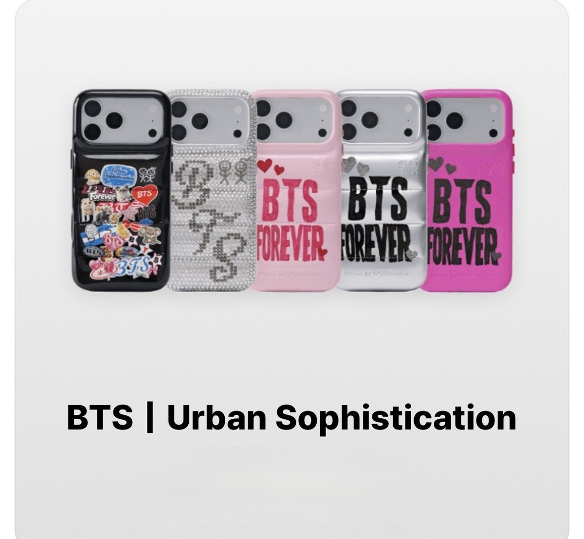 PRE] BTS Forever x Urban Sophistication iPhone Case Fuchsia