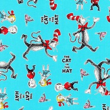 Dr. Seuss Fabric The Cat In The Hat 100 Cotton from Robert Kaufman