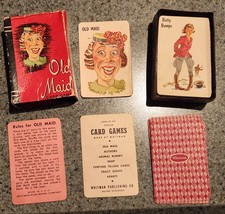 GAME-CARD, OLD MAID, WHITMAN-A PETER PAN GAME, 4117:10, 1950"S