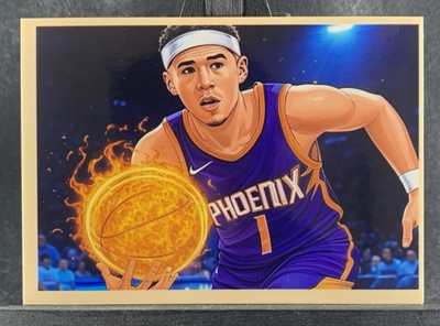 Devin Booker 2025 AI Trading Cards #3SSP 2/249 Phoenix Suns Auto By Artist