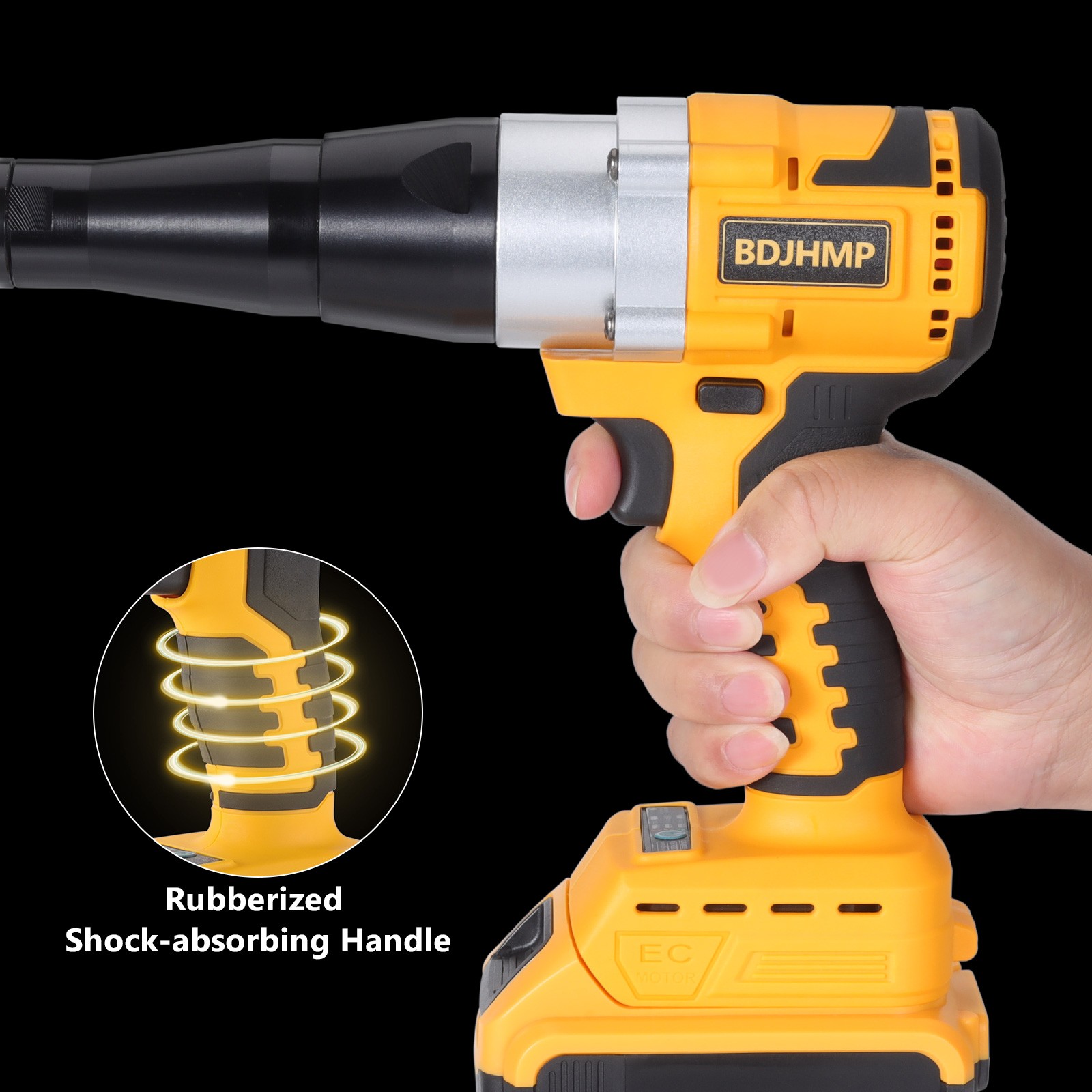 Brushless Cordless Rivet Gun Tool 1/8" 5/32" 3/16" For Dewalt 20V Battery