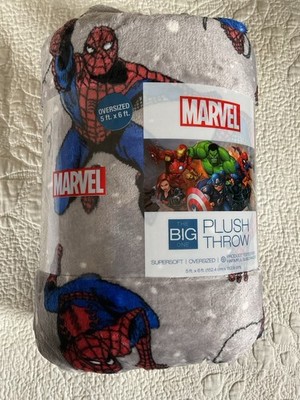 Marvel The Big One Spider-Man 5 x6  Throw Blanket New