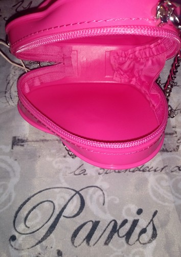 RARE BARBIE JELLY 💓 Forme Miniso Rose/Argent Chaîne X-body Sac fourre-tout ÉPUISÉ NEUF - Photo 16/24