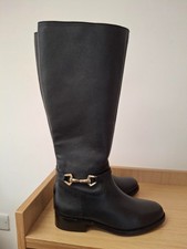 Wallis Ladies Black High Leg Boot Size 4