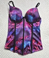 Body Rage Intimates Galaxy Corset Womens Size Medium