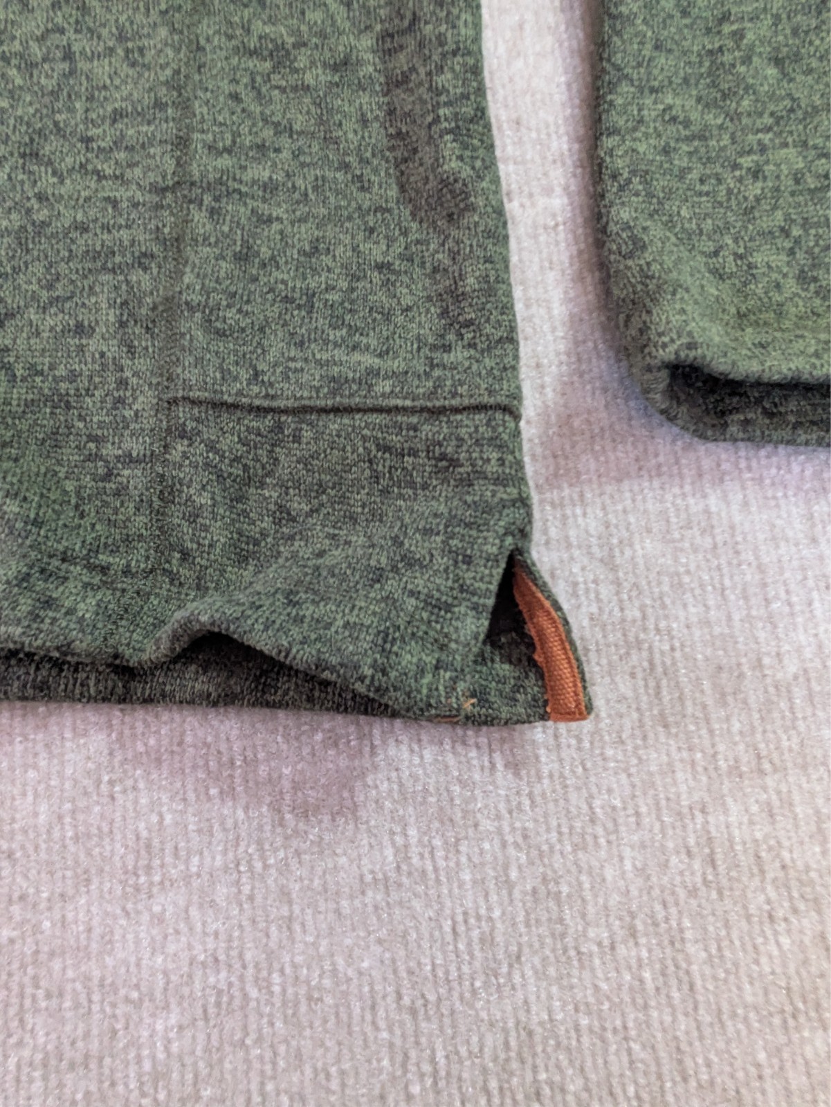 Woolrich Polyester Henley Gray Snap Button Sweate… - image 6