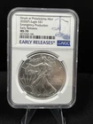 2020 (P) SILVER EAGLE NGC MS70 EARLY RELEASE EMERGENCY ISSUE PHILADELPHIA MINT