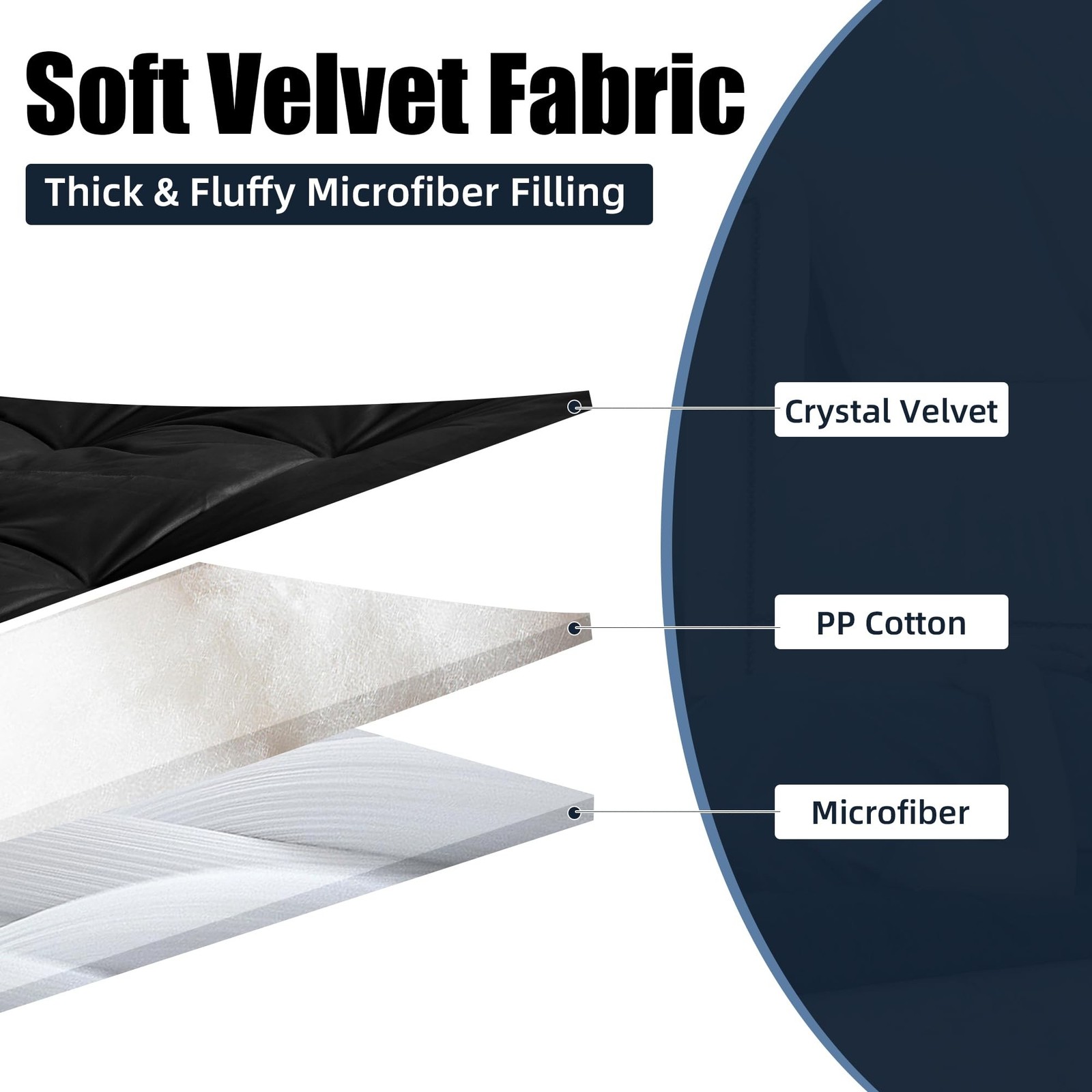 HOMBYS Floor Lounger Pillow Foldable and Tufted Design Long Floor Cushion for...