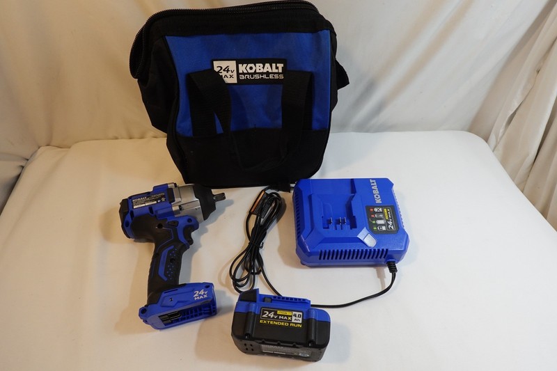 Kobalt KIW 124B-03 24V Max 1/2" Brushless Impact Wrench Kit *** 