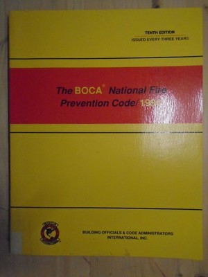 The Boca National Fire Prevention Code/1996: Model Building Regulations for the