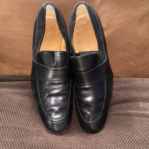 Gucci Halbschuhe Herren Schwarz Elegant Schuhe. Größe 8,5: Länge = 11 Zoll. Siehe Bilder - Bild 1 von 13