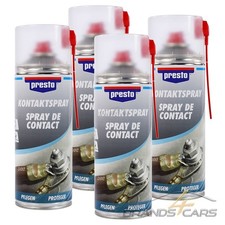 4x 400ml PRESTO KONTAKTSPRAY KONTAKTREINIGER ELEKTROSPRAY 157141
