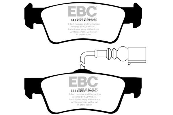 EBC DP31907C BRAKE PAD SET DISC BRAKE Rear