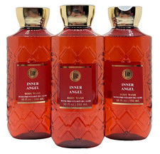 Bath  Body Works Lot of 3 Bottles Inner Angel Body Wash Shower Gel 10 oz